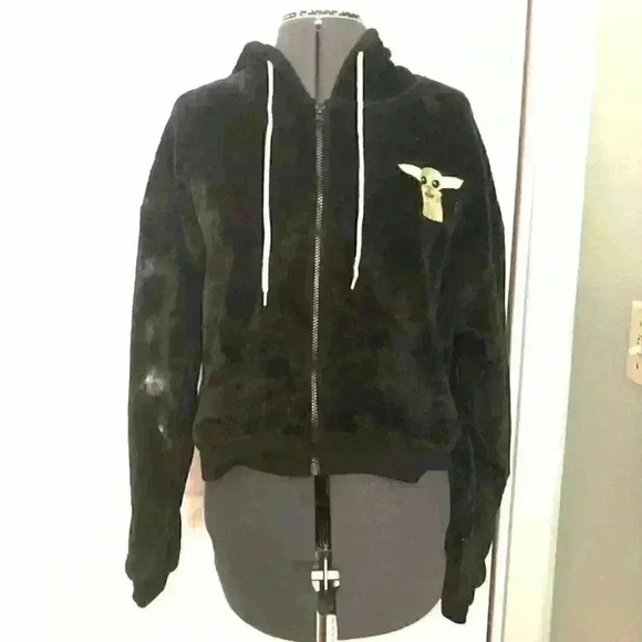 STAR WARS black plus #babyyoda hoodie youth XL - Picture 2 of 5